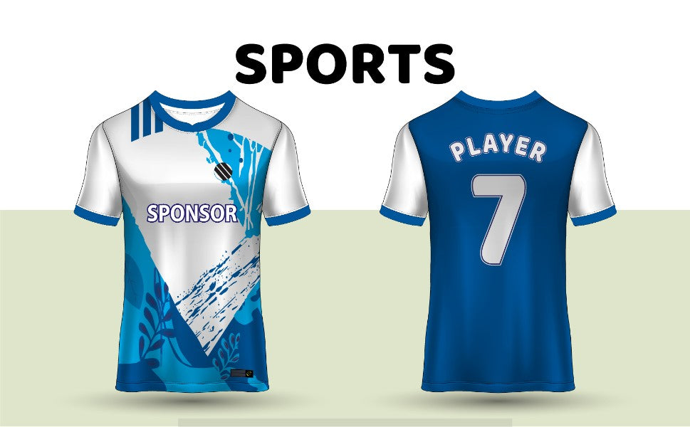 Customized Sports Jersey with Name, Number & Logo