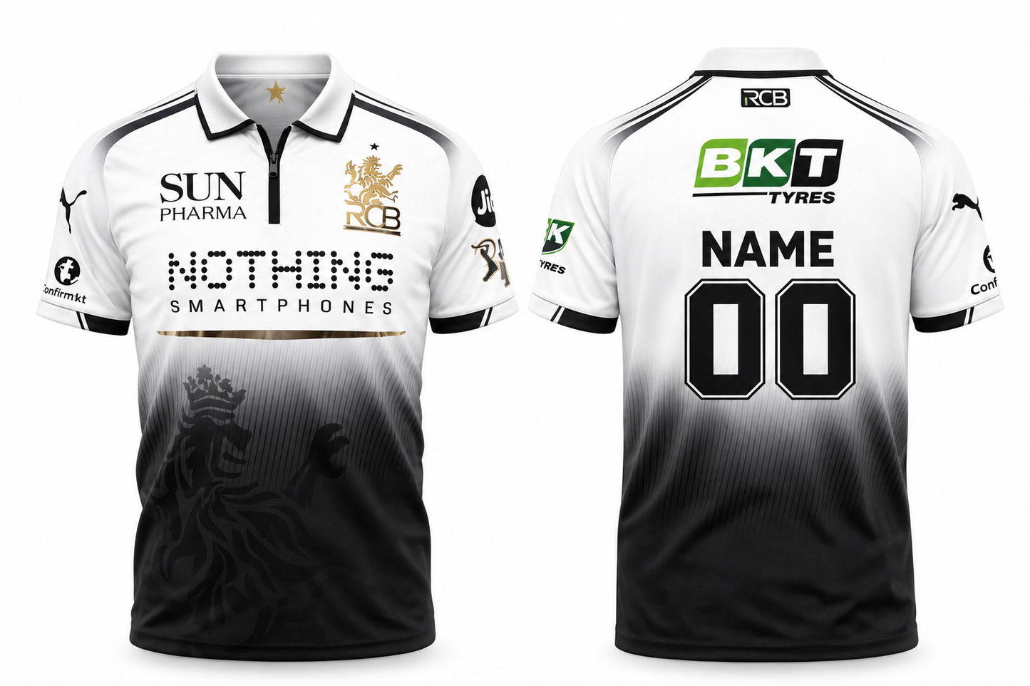 JerseyJunction Customized RCB Jersey Concept black white