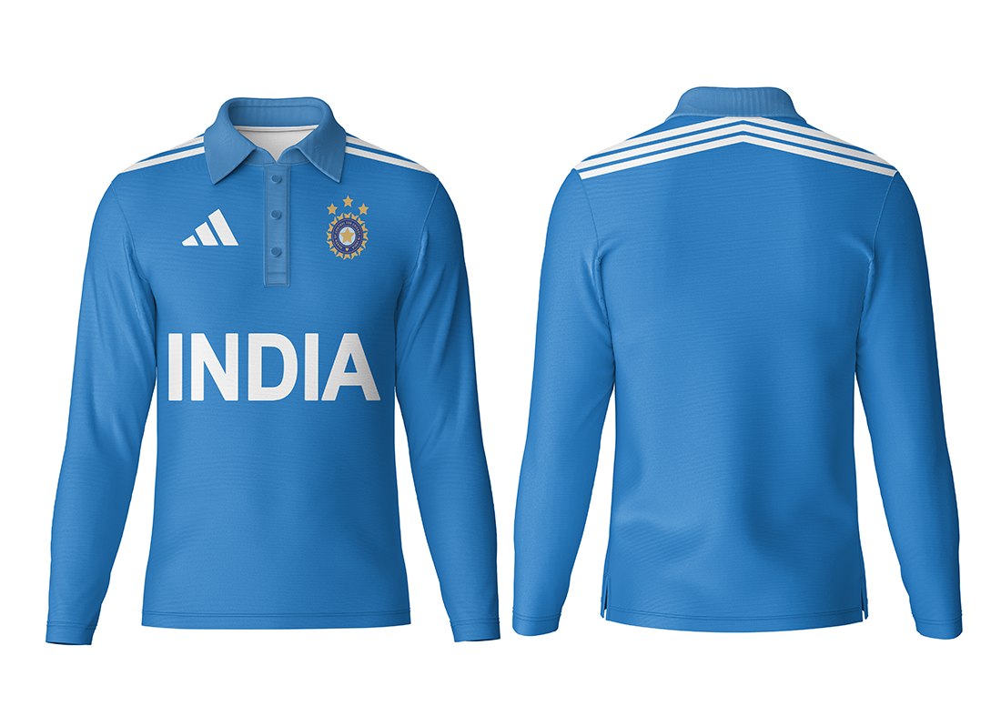 India team practice jersey full sleeve polo neck customized