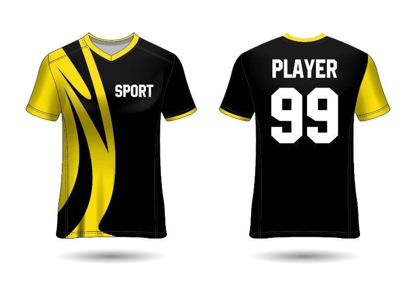 Custom Logo Name Number V Neck Jersey