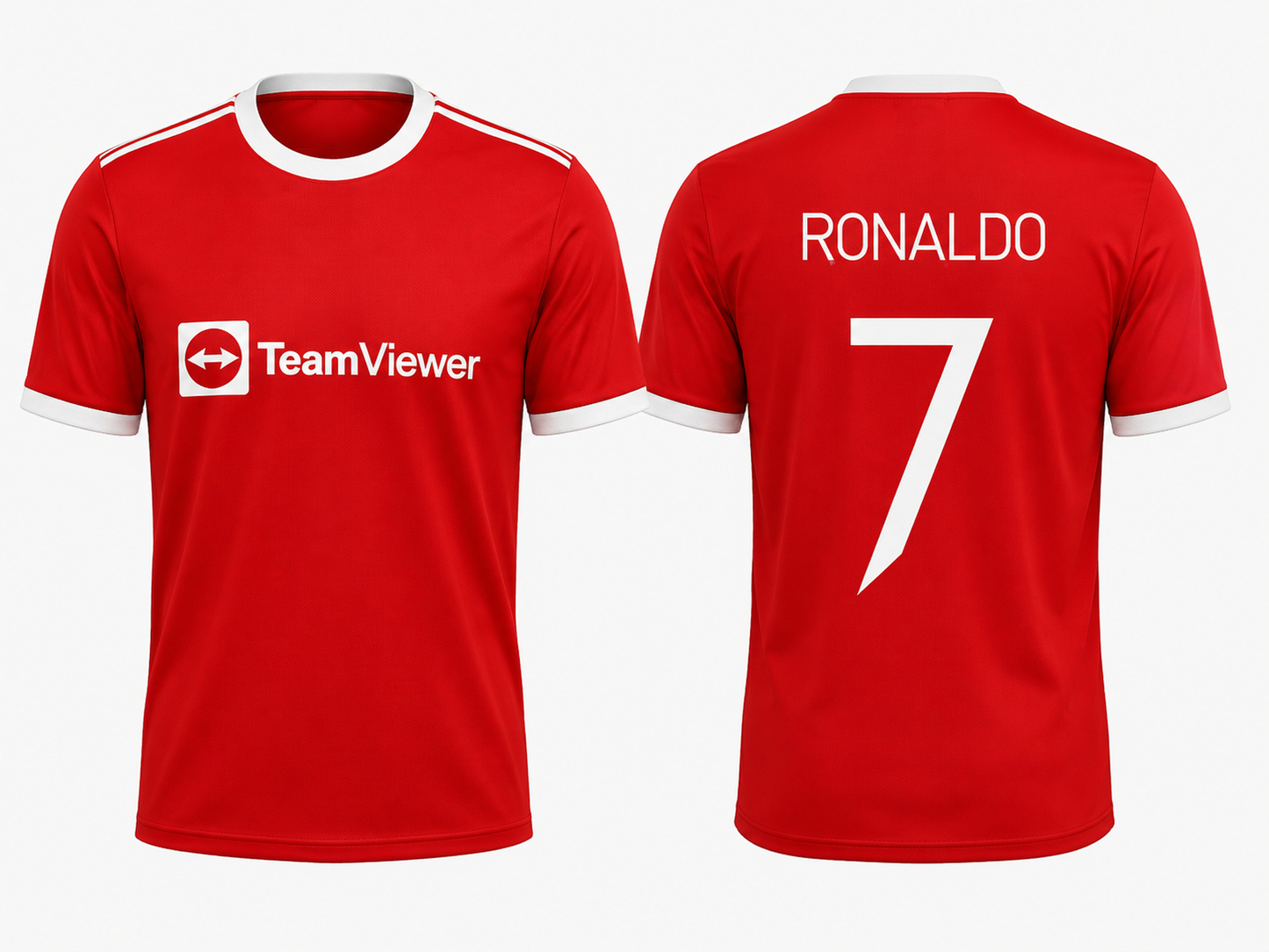 Cristiano Ronaldo #7 Manchester United Home Jersey | Custom Name & Number Football Shirt