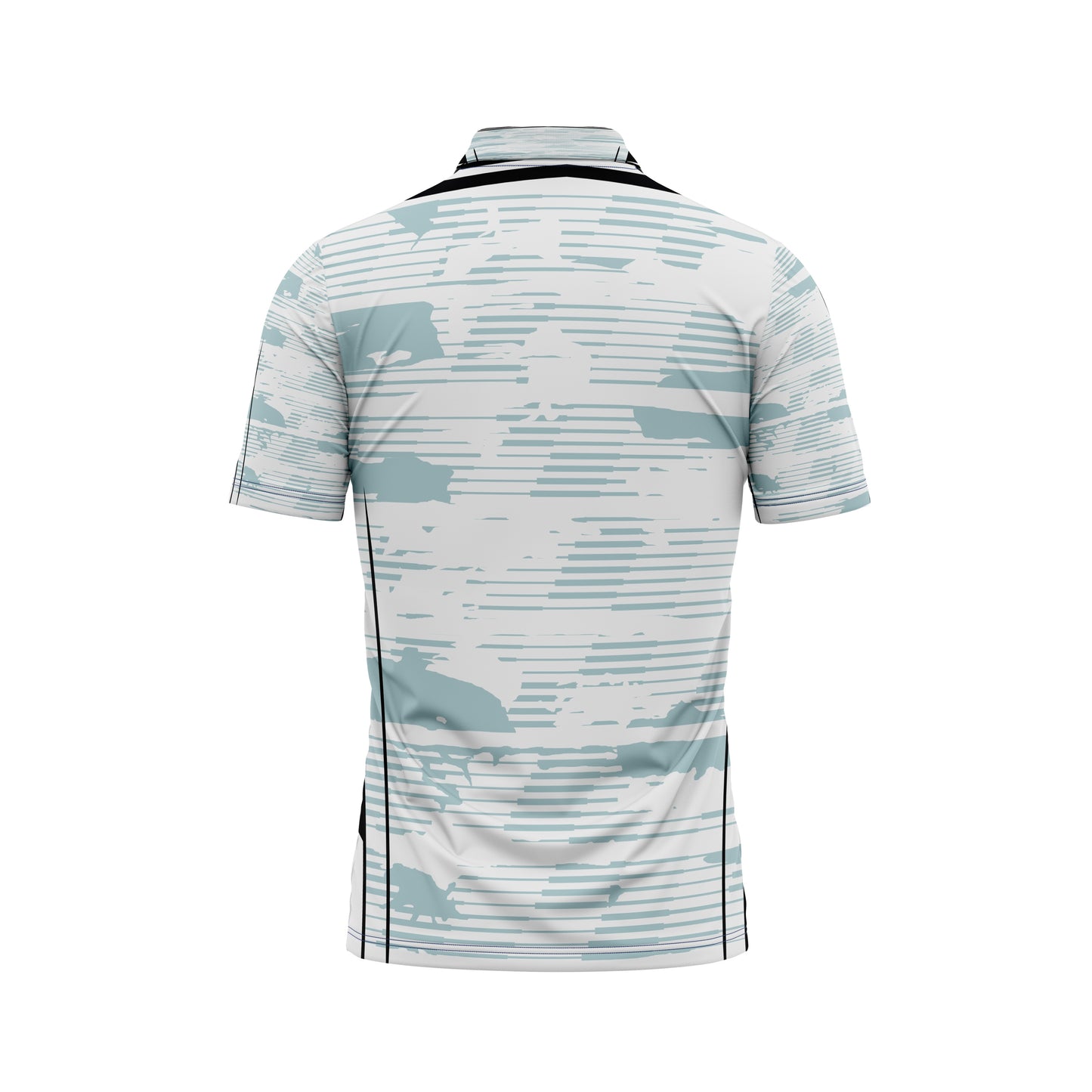 Custom cricket jersey grey abstract pattern