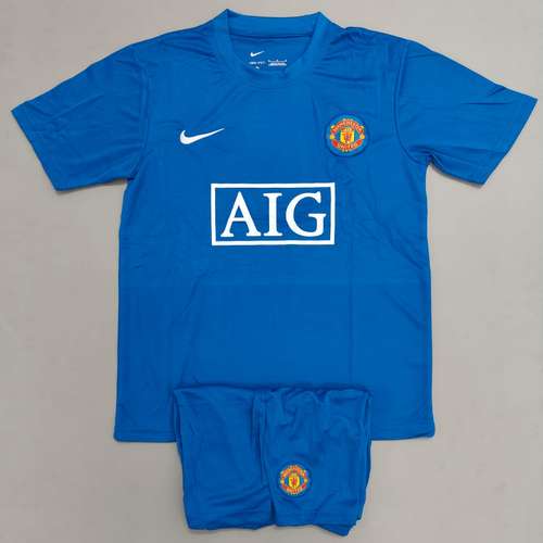 Manchester United Away 2008 Retro Jersey with Shorts