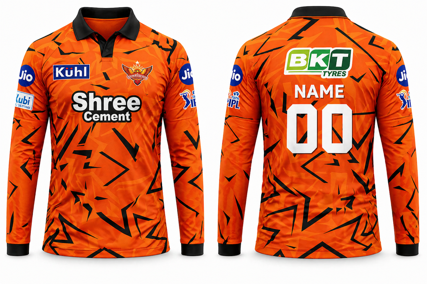 SRH 2026 full sleeves Customized jersey print your name and number
