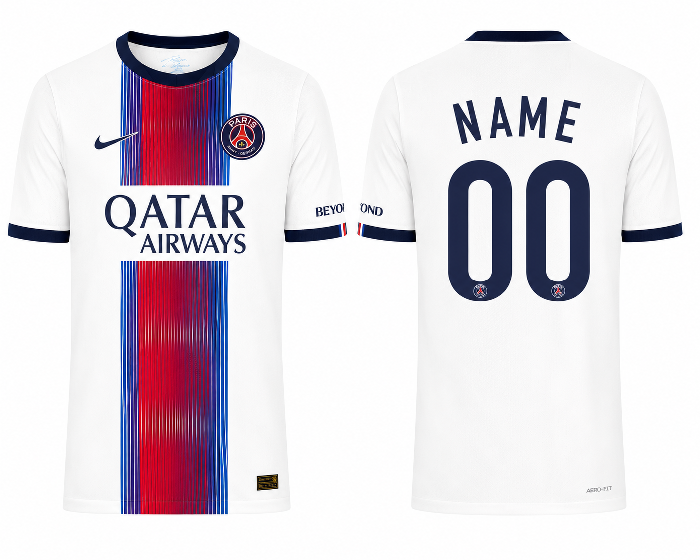 JerseyJunction PSG 26-27 Away Kit print your name number