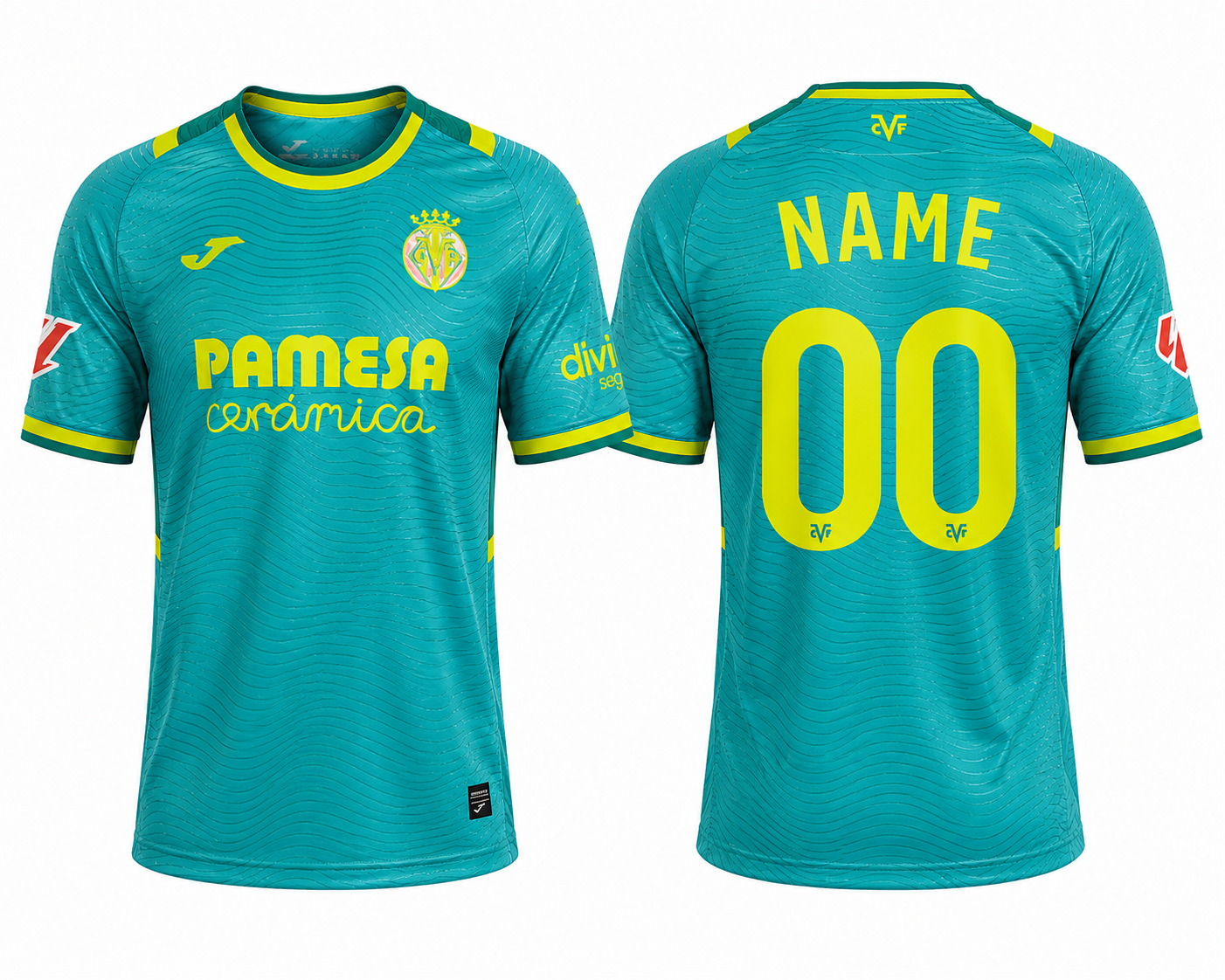 JerseyJunction Villarreal 26-27 Third Kit print your name number