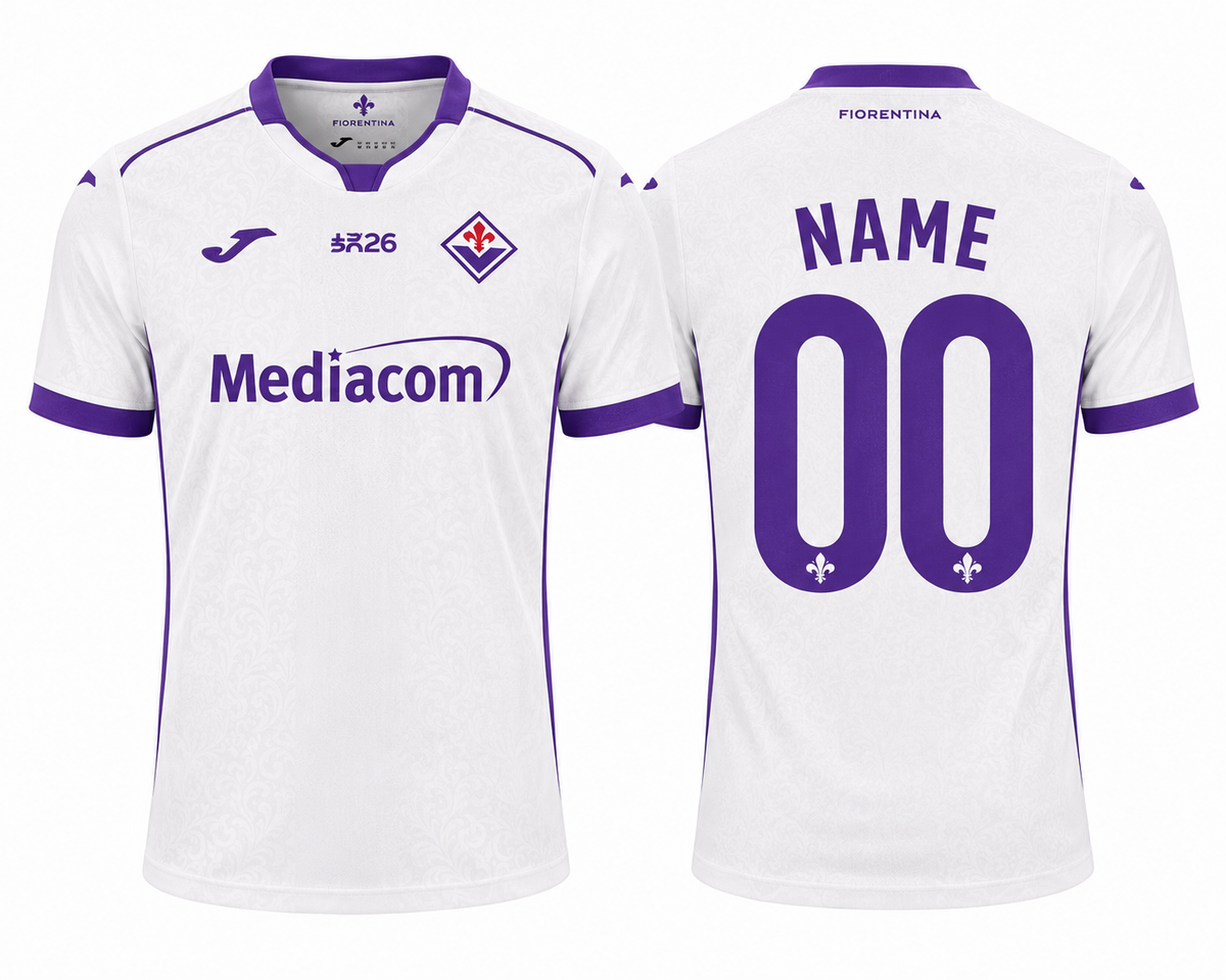 JerseyJunction Fiorentina 26-27 Away Kit print your name number