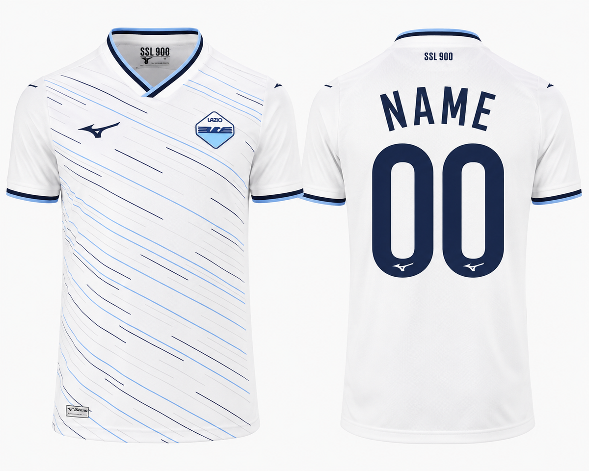JerseyJunction Lazio 26-27 Away Kit print your name number