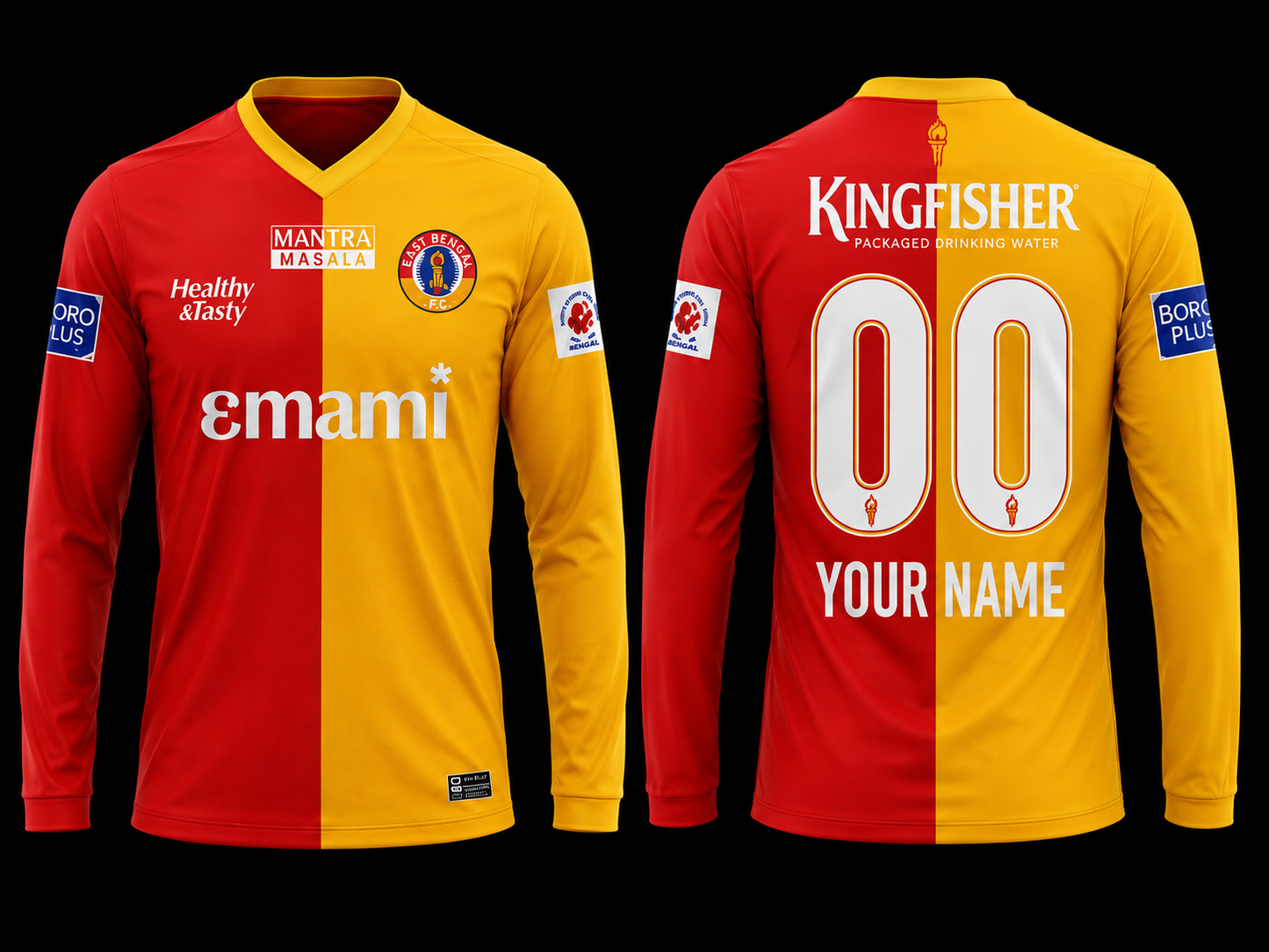 JerseyJuntion Customized East Bengal full sleeves jersey
