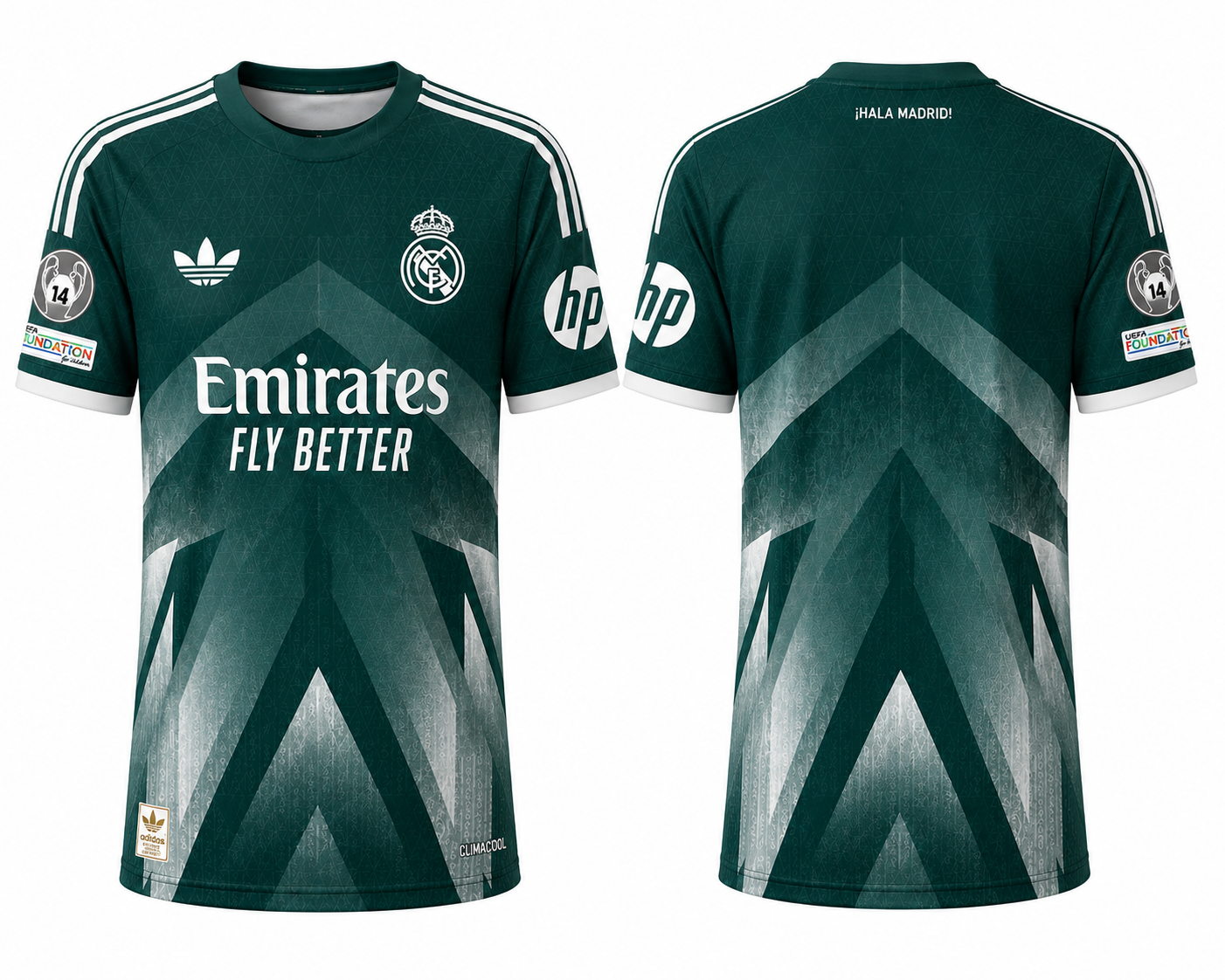 JerseyJunction Real Madrid Dark Green Special Edition Football Jersey | Customized Name & Number