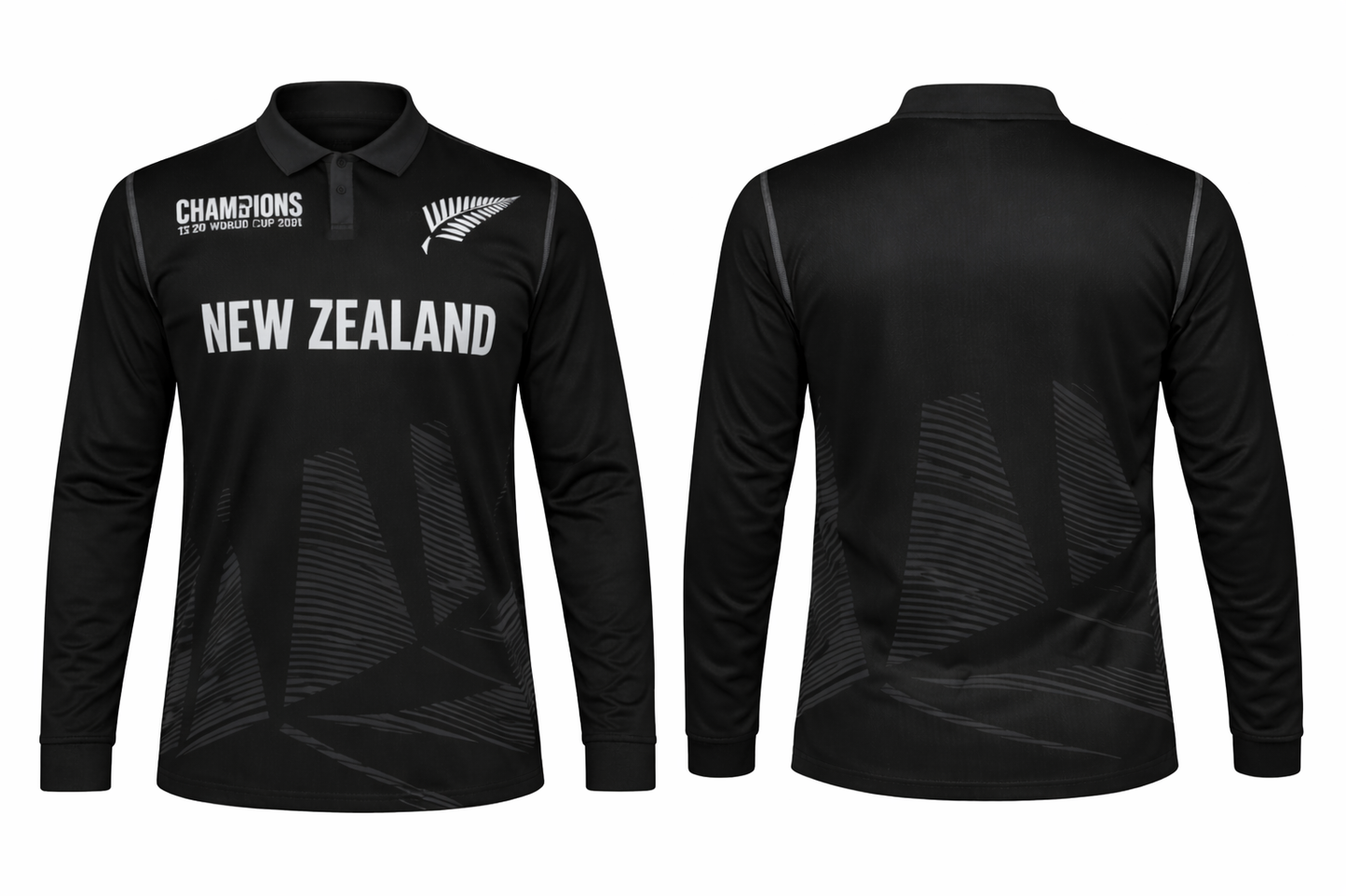 JerseyJuntion Customized Replica New Zealand Champions Trophy full sleeves 2025 Jersey