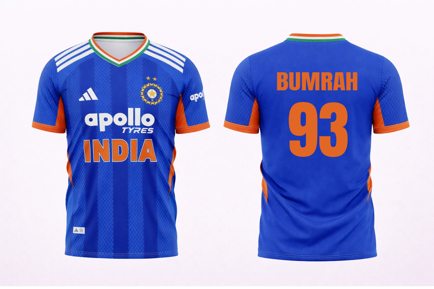 JerseyJunction Customized Replica Jasprit Bumrah India T20 2026 Cricket Jersey