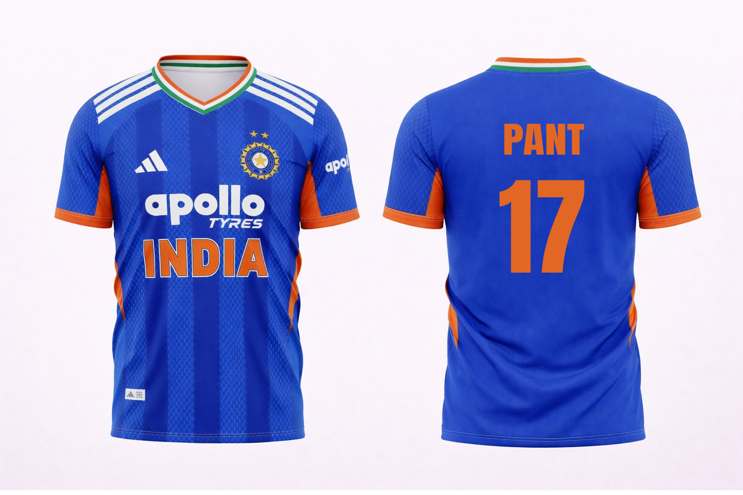 JerseyJunction Customized Replica Rishabh Pant India T20 2026 Cricket Jersey