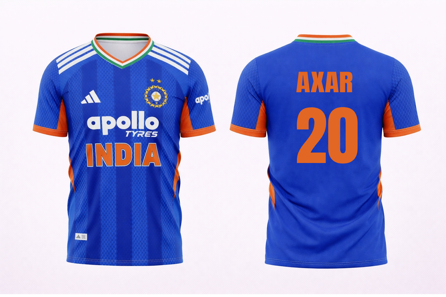 JerseyJunction Customized Replica Axar Patel India T20 2026 Cricket Jersey