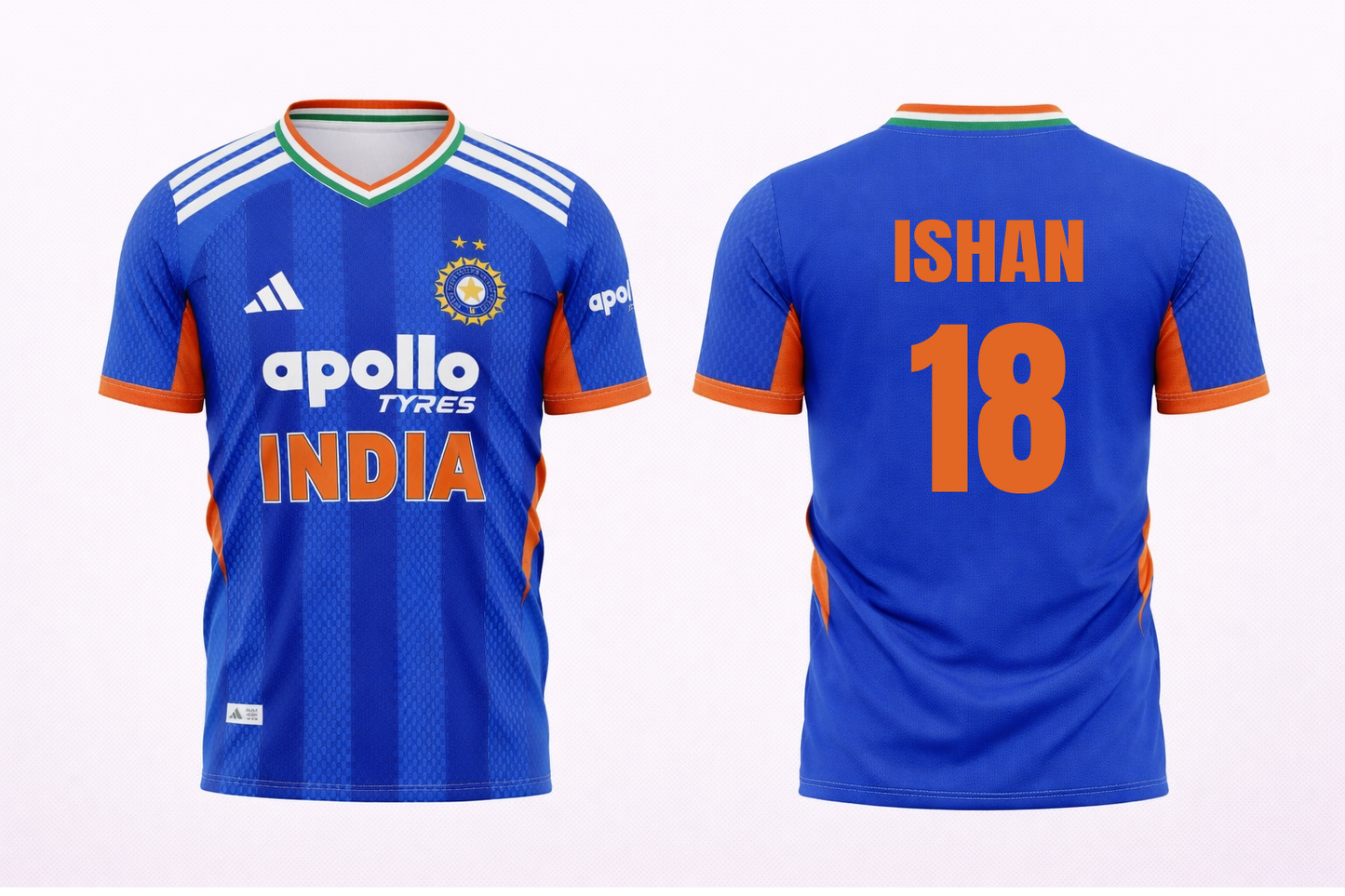 JerseyJunction Customized Replica Ishan Kishan India T20 2026 Cricket Jersey