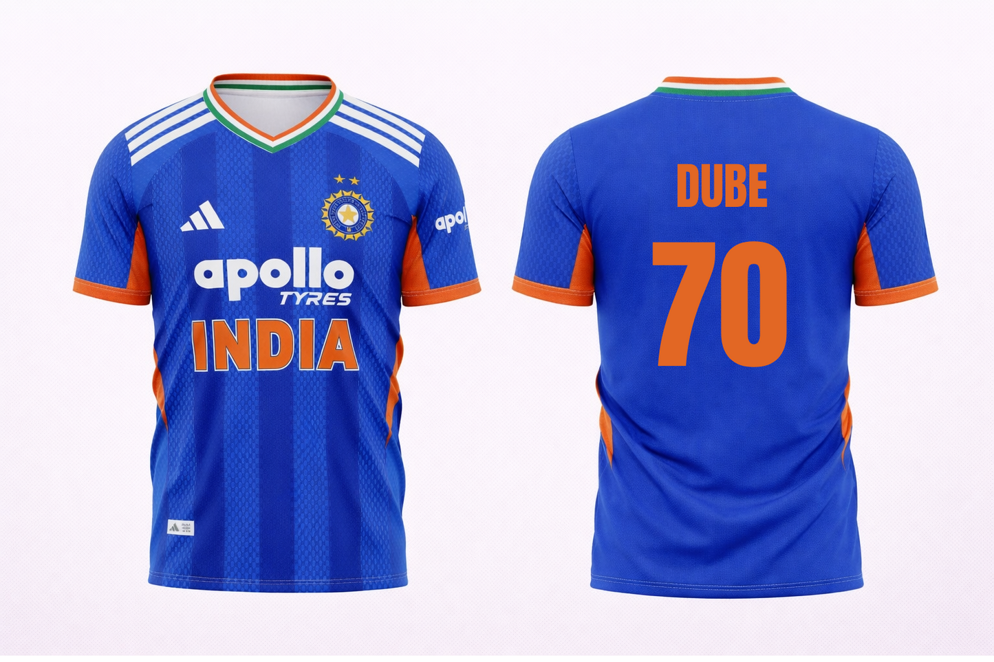 JerseyJunction Customized Replica Shivam Dube India T20 2026 Cricket Jersey