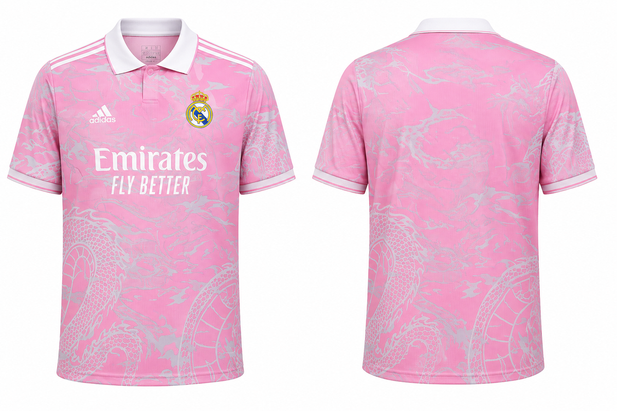 JerseyJunction Real Madrid Pink Dragon Edition 23-24