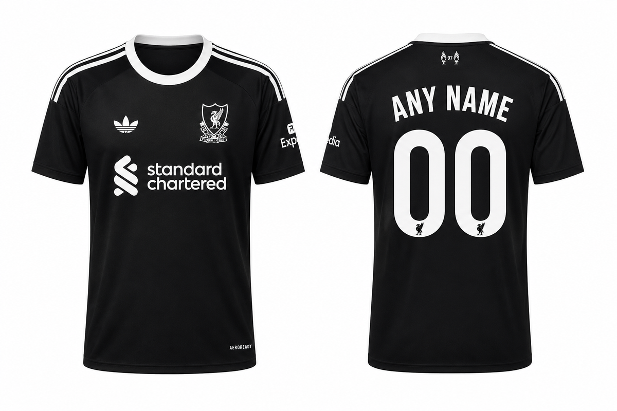 JerseyJunction Liverpool Black GoalKeeper Jersey 2025-26