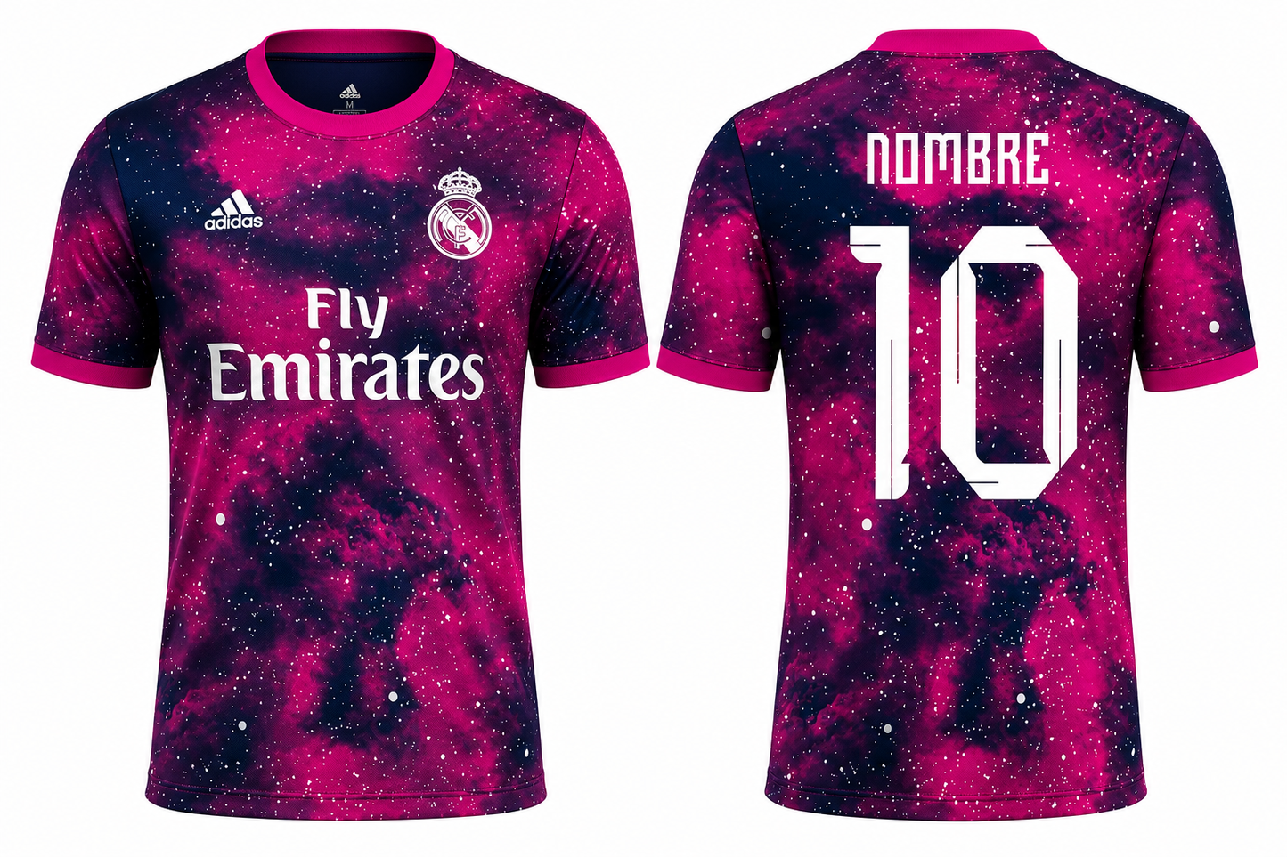 Jerseyjunction Real Madrid Galaxy Pink Football Jersey | Customized Name & Number