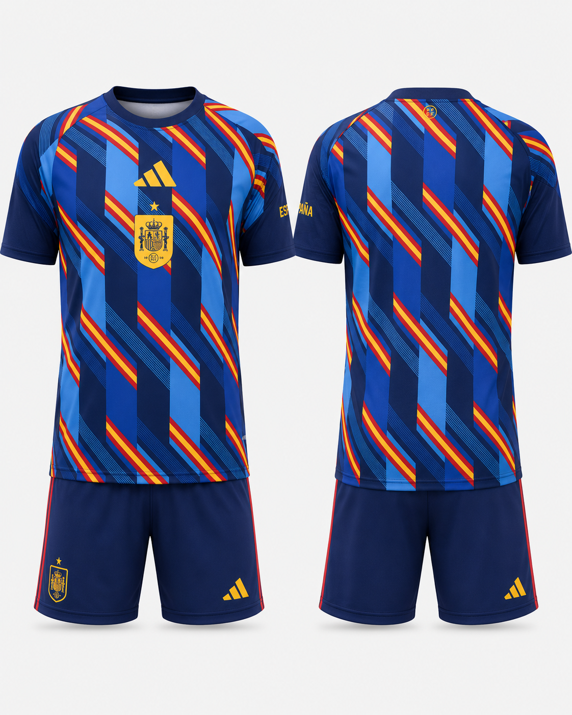 JerseyJunction Spain Training T-Shirt Pre Match Away jersey with shorts World Cup 2026