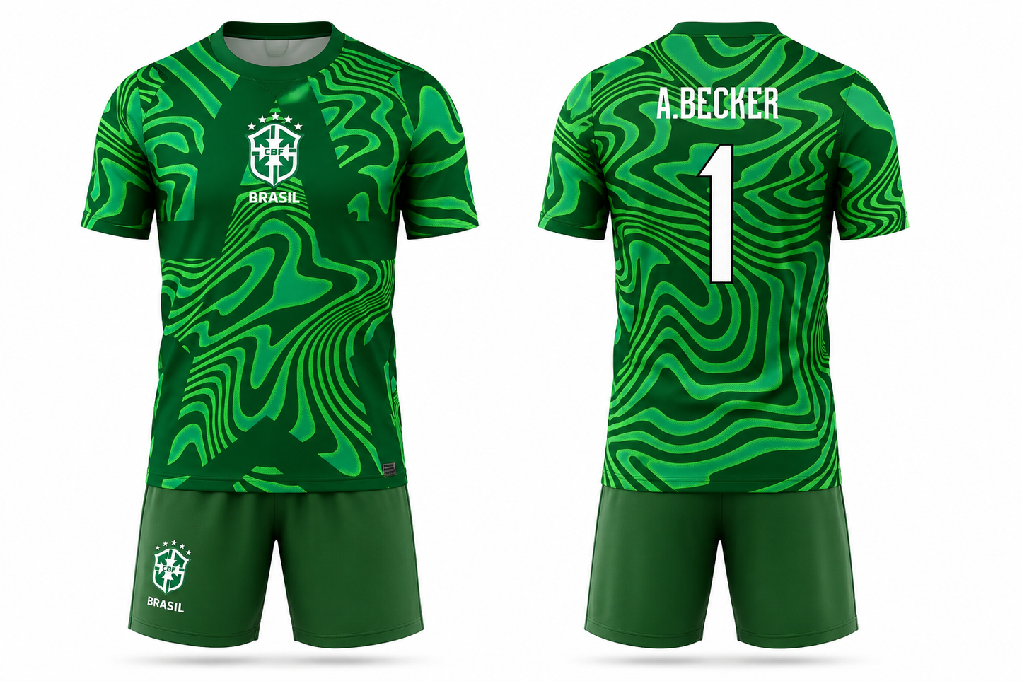 Brazil Goalkeeper Jersey with shorts 2026 Customisable