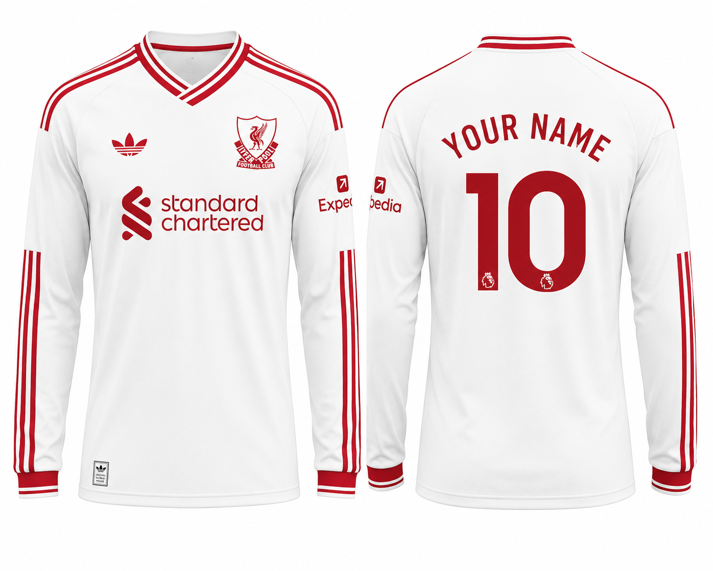 Jersey Junction Liverpool 26-27 Away Kit full sleeves print your name number