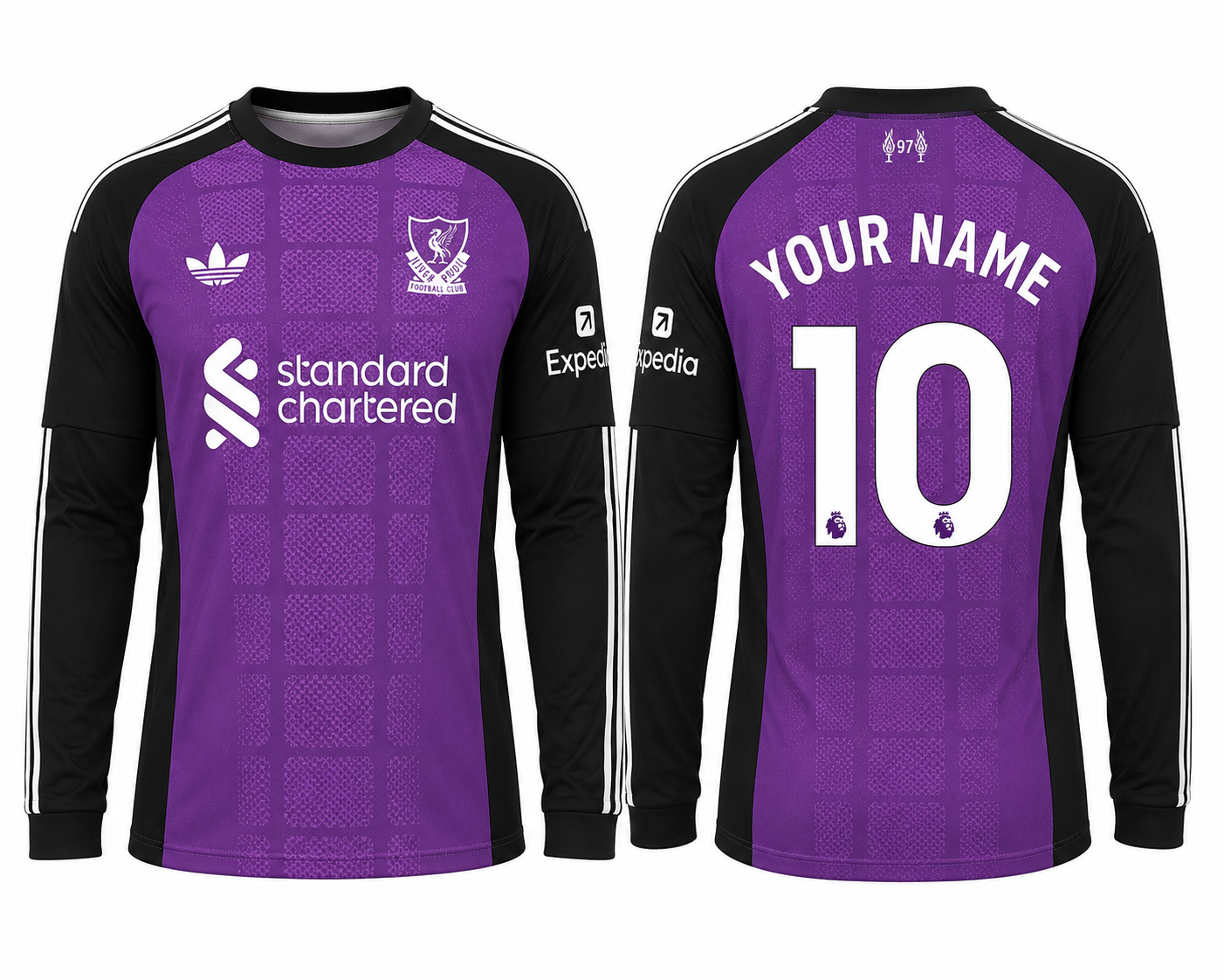 Jersey Junction Liverpool 26-27 Away Goalkeeper Kit full sleeves print your name number