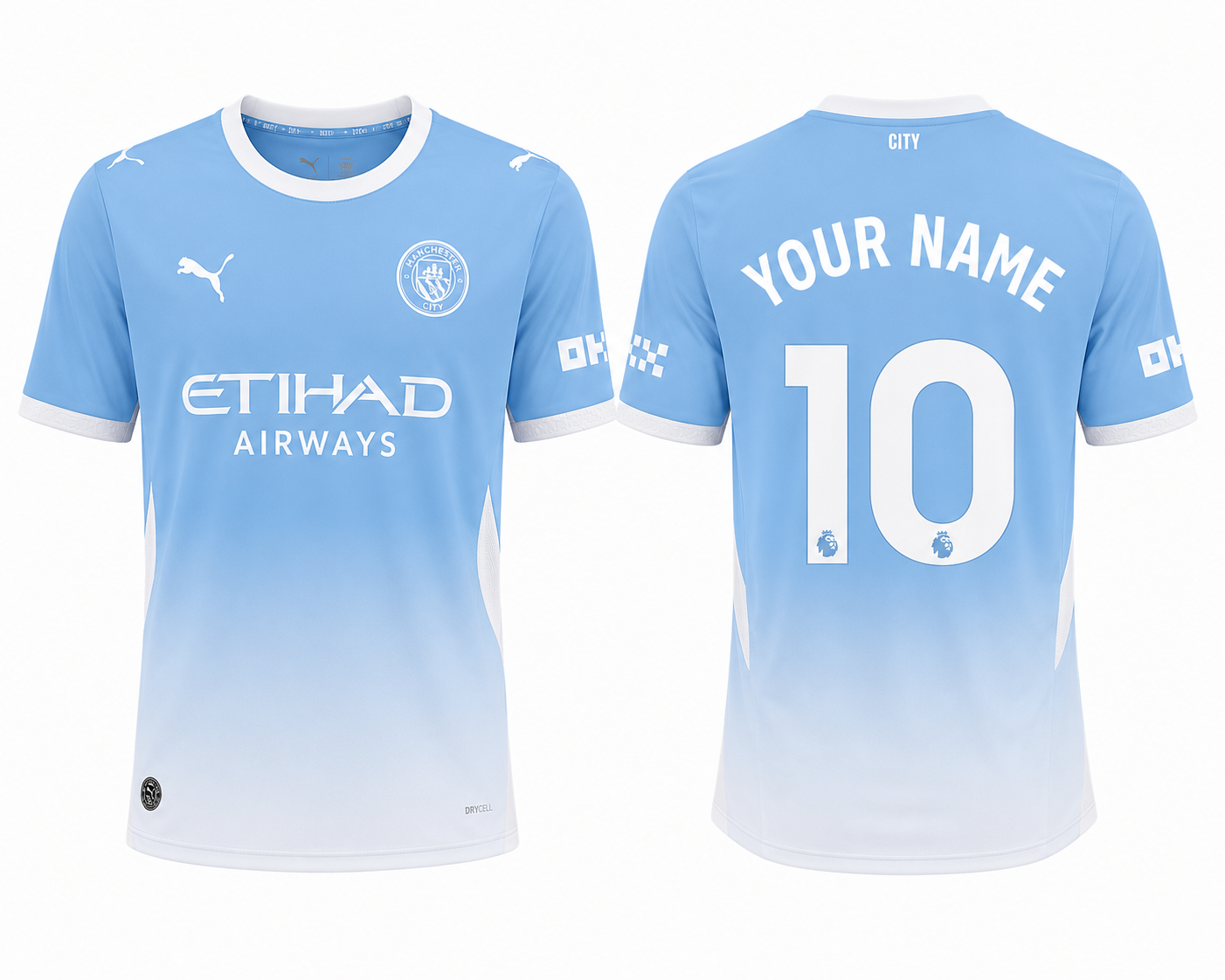 Jersey Junction Manchester City 26-27 Home Kit print your name number