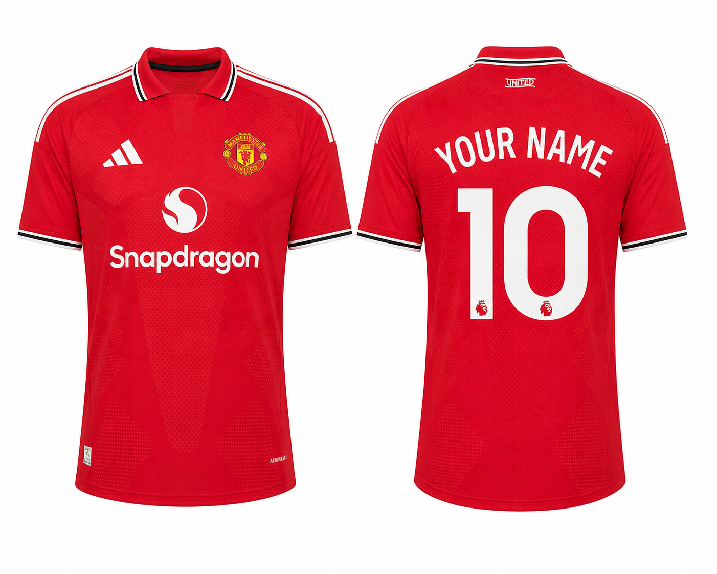 Jersey Junction Manchester United 26-27 Home Kit print your name number