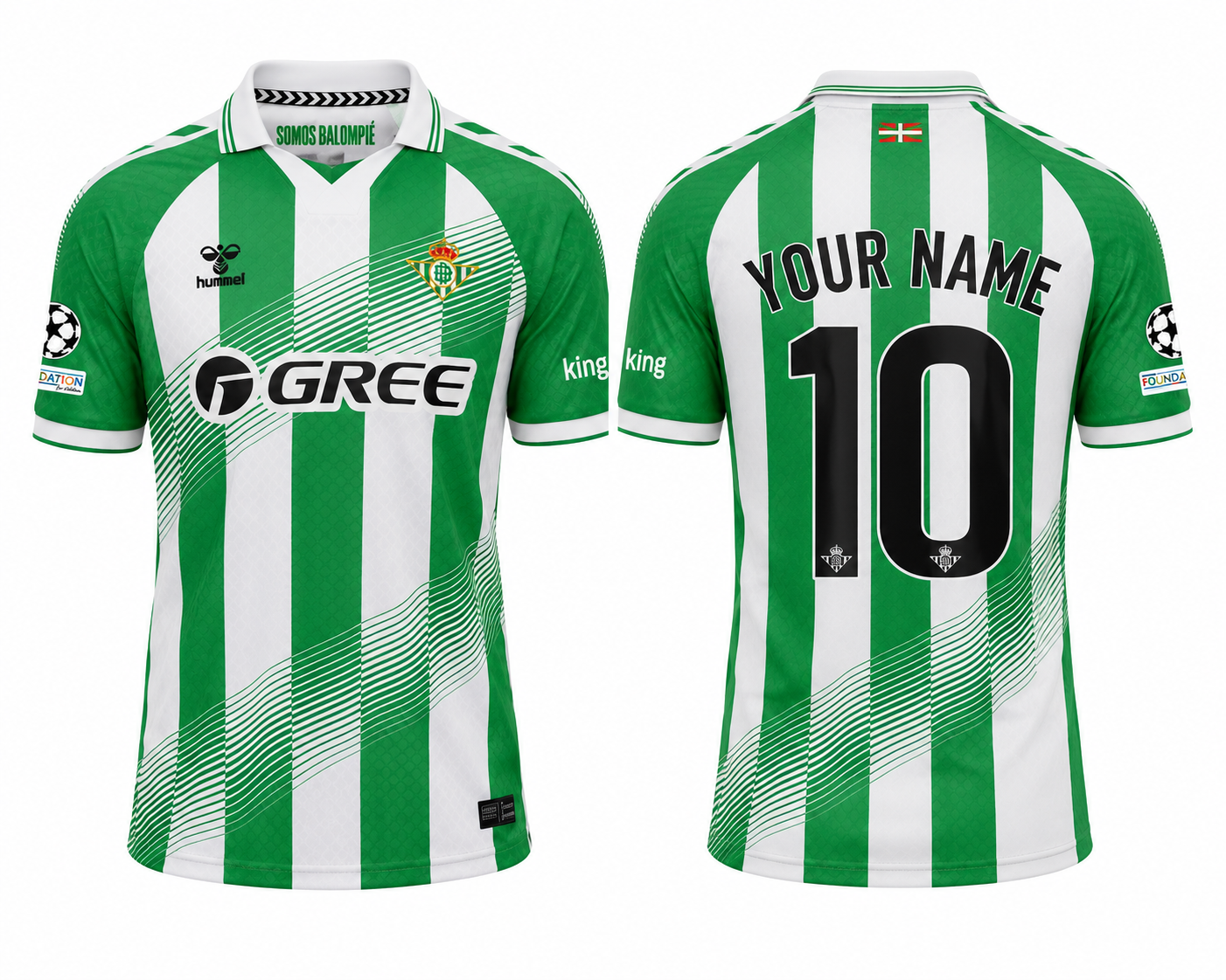 JerseyJunction Real Betis 26-27 Home Kit print your name number