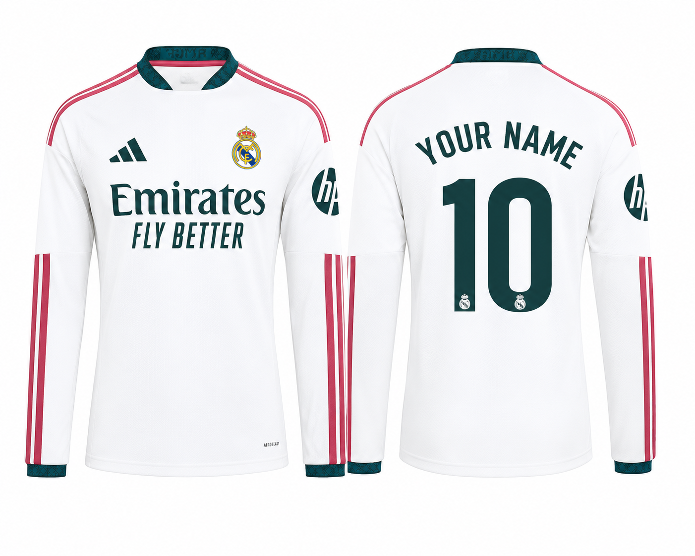 JerseyJunction Real Madrid 26-27 full sleeves Home Kit print your name number