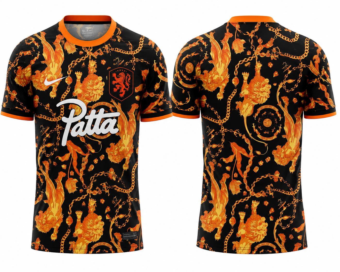 JerseyJunction Netherlands Black Gold Lion Special Edition Jersey โ Custom Name & Number