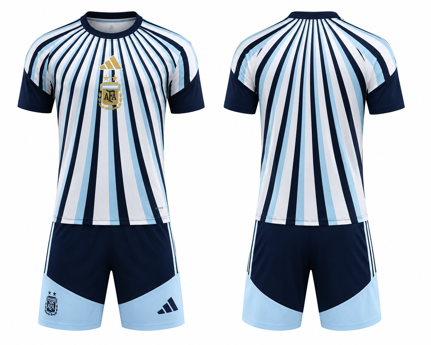 JerseyJunction Argentina Sky Blue Football Jersey & Shorts Set 2026 โ Custom Name & Number