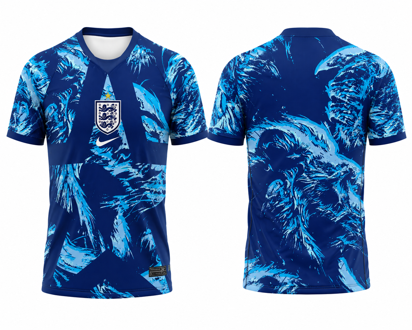 JerseyJunction England Blue Graphic Special Edition Jersey โ Custom Name & Number