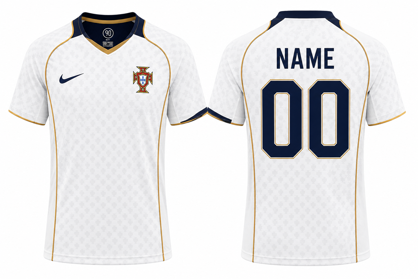 Jerseyjunction Portugal 2004 Away Retro Football Jersey | Custom Name & Number Soccer Jersey