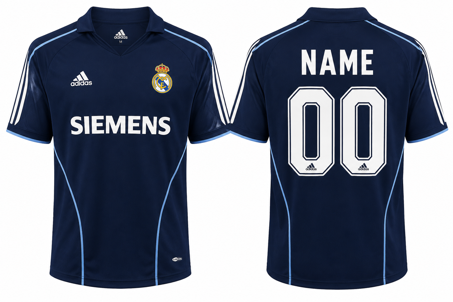 Jerseyjunction RL Madrid 2005-2006 Away Retro Jersey| Custom Name & Number