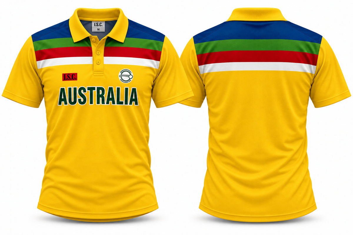 Jerseyjunction Australia cricket mens odi 1992 jersey - Print your name number
