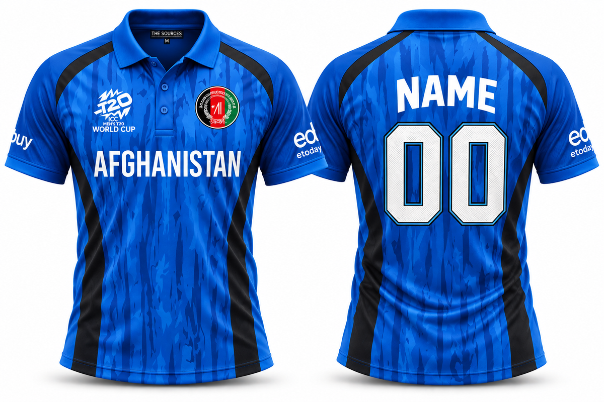 Jerseyjunction Afganisthan 2026 t20 world cup jersey - Print your name number