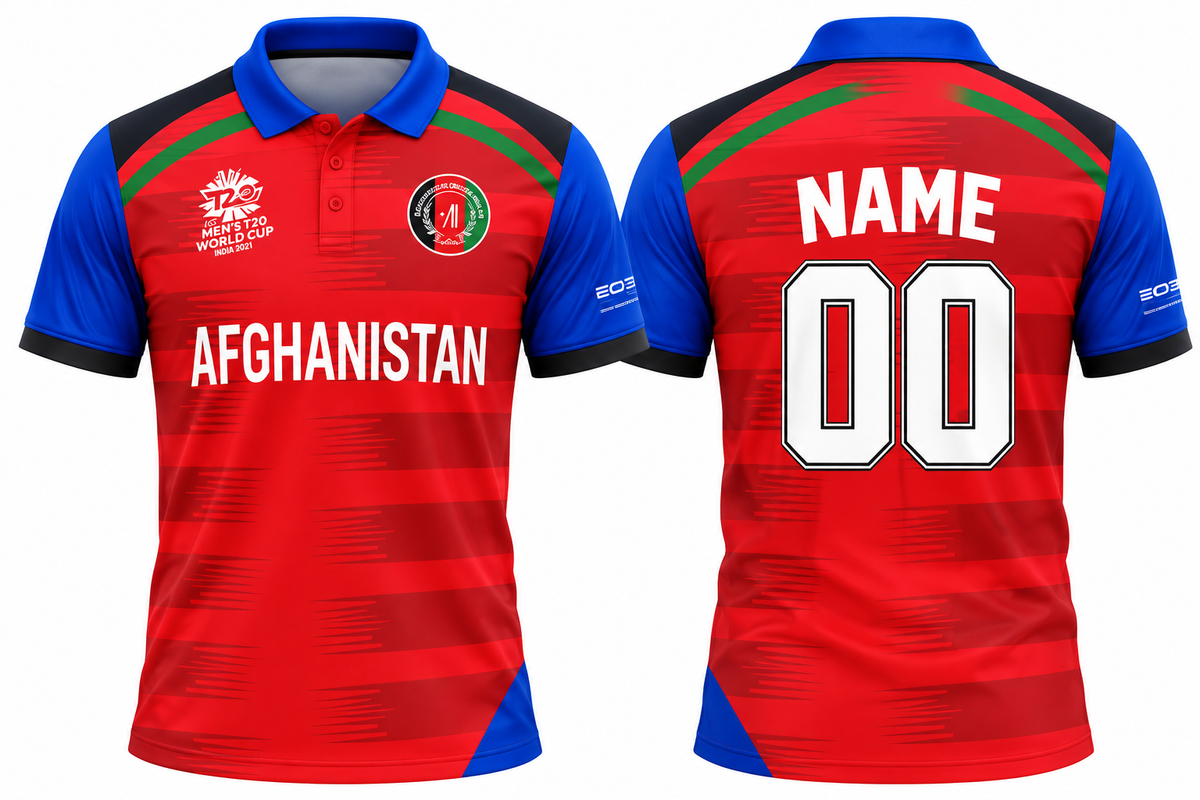 Jerseyjunction Afganisthan odi worldcup 2021 jersey - Print your name number