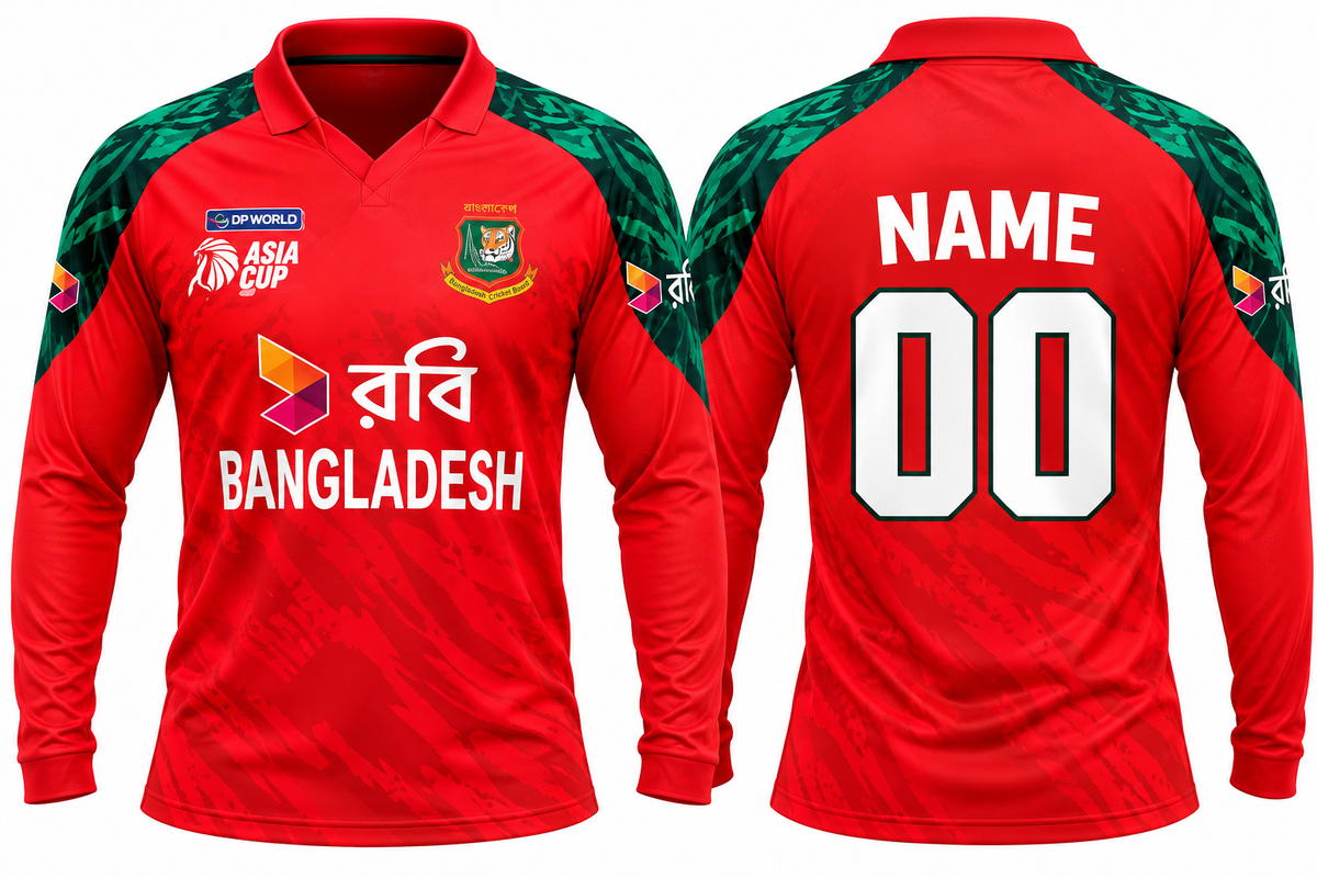 Jerseyjunction Bangladesh 2025 asia cup t20 jersey - Print your name number