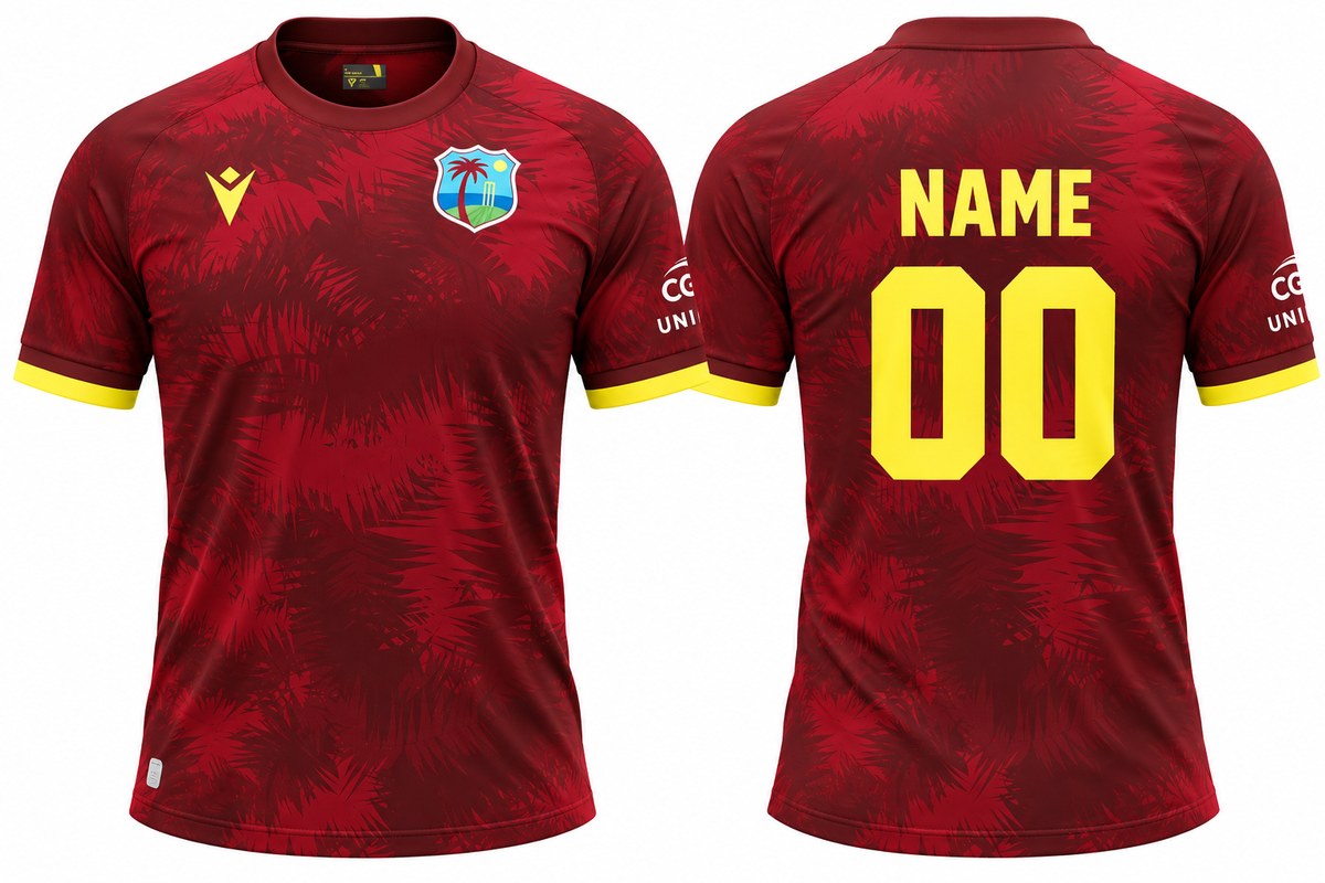 JerseyJunction west indies odi 2026 - Print your name number