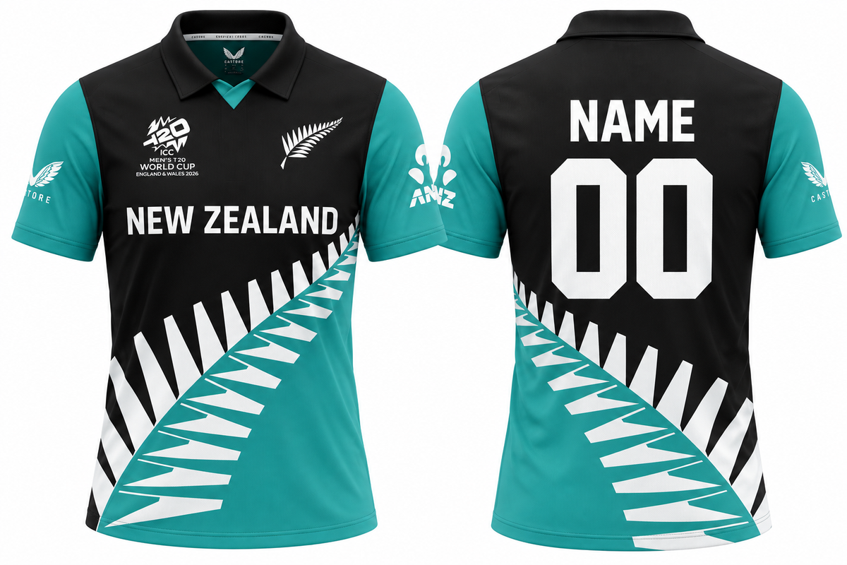JerseyJunction Newzeland t20 worldcup jersey 2026 - print your name number