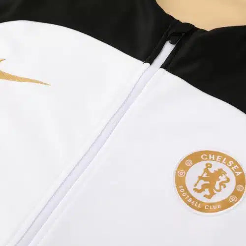 Chelsea White & Black Training Jacket 23-24