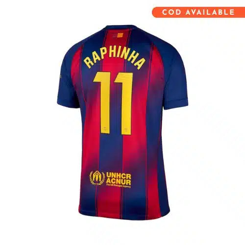 JerseyJunction FC Barcelona Home Raphinha 2025-26 Jersey