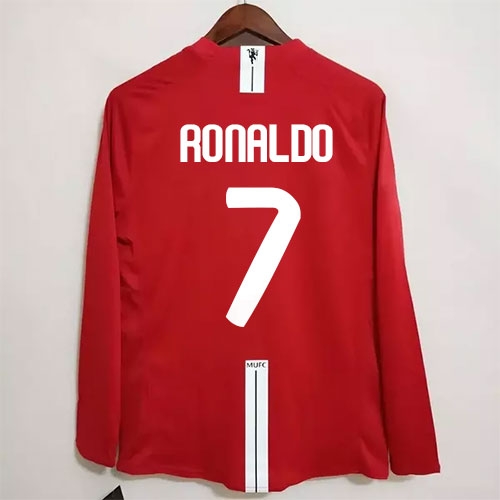Manchester United Home 2008 Retro Ronaldo Jersey Full Sleeves
