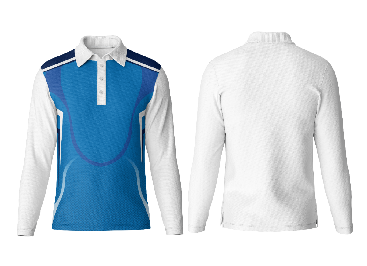 Personalized Full Sleeve Polo Neck Sports Jersey