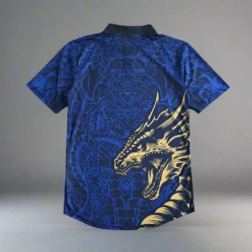 Real Madrid Blue Golden Dragon Jersey