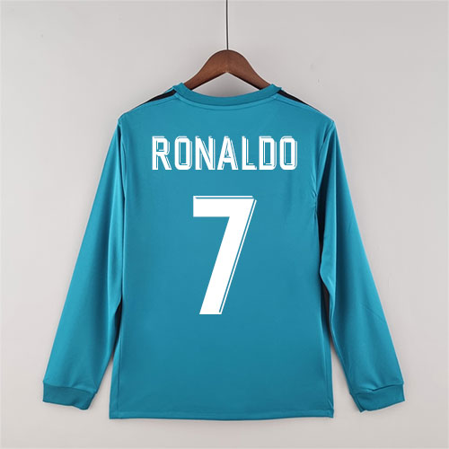 Real Madrid Third Ronaldo 17 18 Retro Jersey Full Sleeve