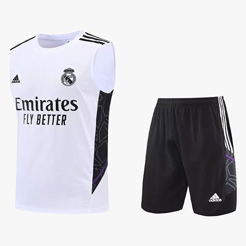 Real Madrid White Tank Top with Shorts 22-23