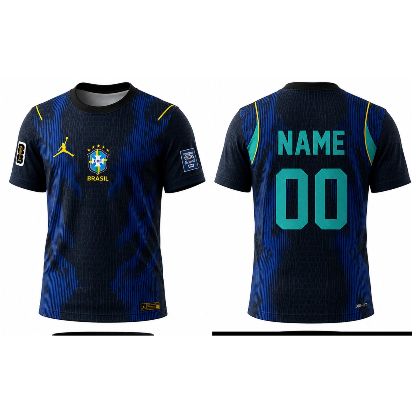Brazil Away Inspired Football Jersey 2026 | Custom Name & Number | Premium Fan Edition